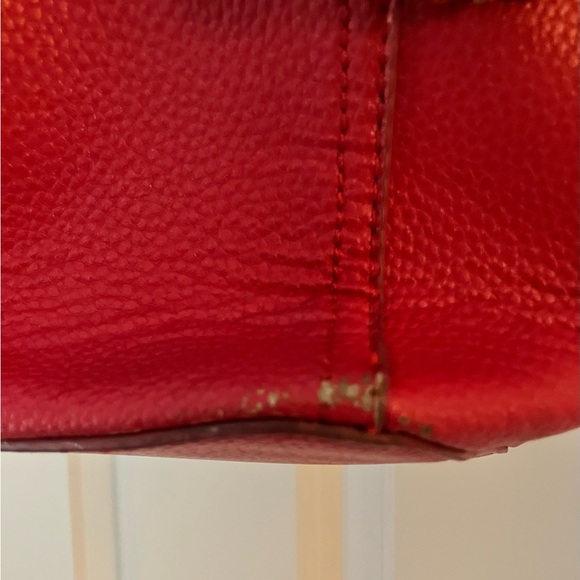 Kelly & Katie Red Tasseled Handbag Gold-Tone Hardware - Picture 7 of 11